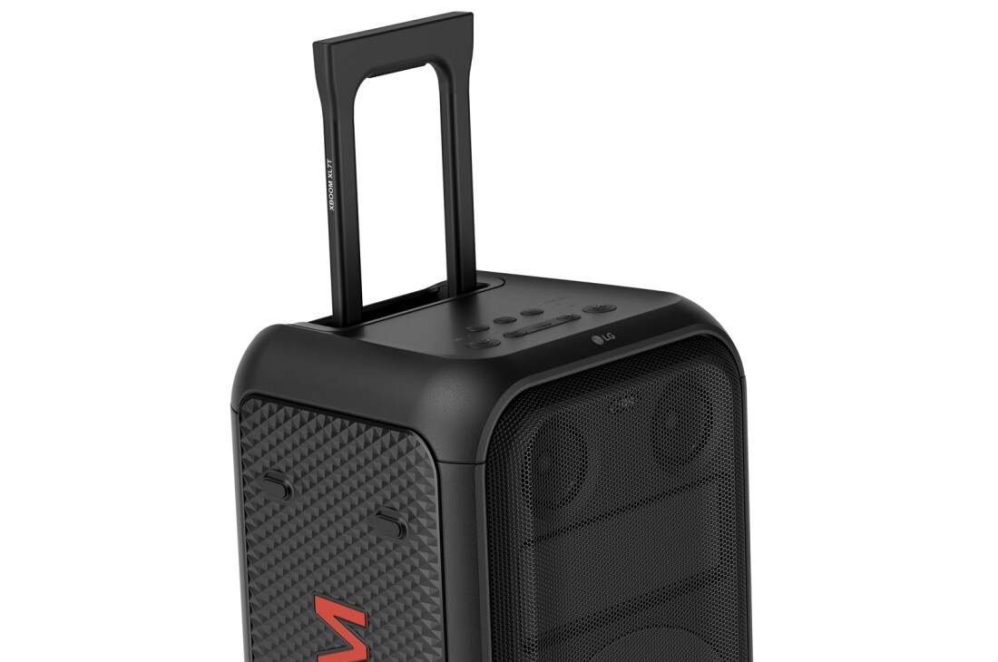 LG XBOOM  XL7T, Крупный план под углом 45 градусов. Телескопическая ручка выдвинута., XL7T, thumbnail 11