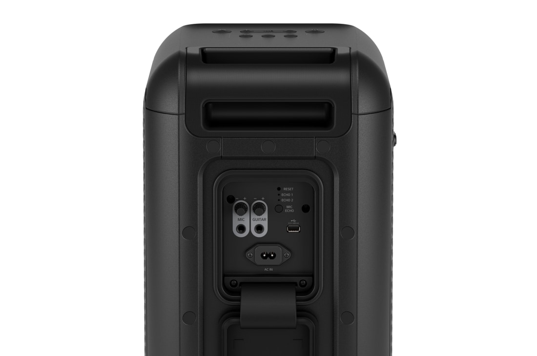 LG XBOOM  XL7T, Крупный план нижней части, показывающий крепление для стойки динамика., XL7T, thumbnail 14