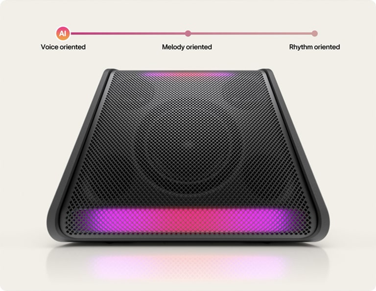 xboom Stage 301 установлен со включенным светом.