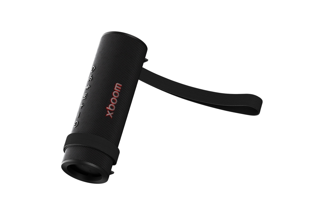 LG xboom Grab, semi-vertical front view with handle untied, GRAB, thumbnail 12