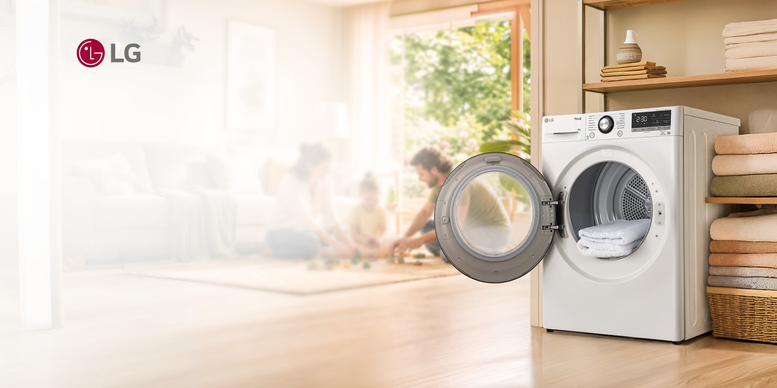 Освободите пространство для жизни с сушильными машинами LG