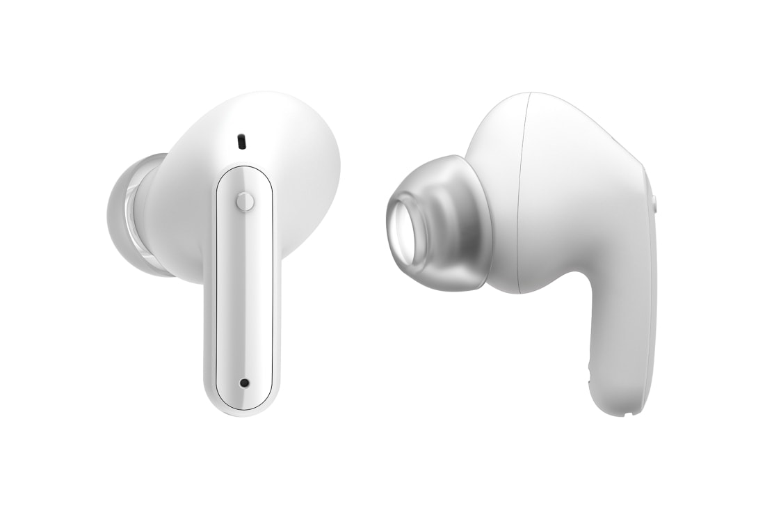 LG Беспроводные наушники LG TONE-FP9W | белые, Одна сторона наушников направлена от передней части, а другая сторона показана сбоку., TONE-FP9W, thumbnail 9