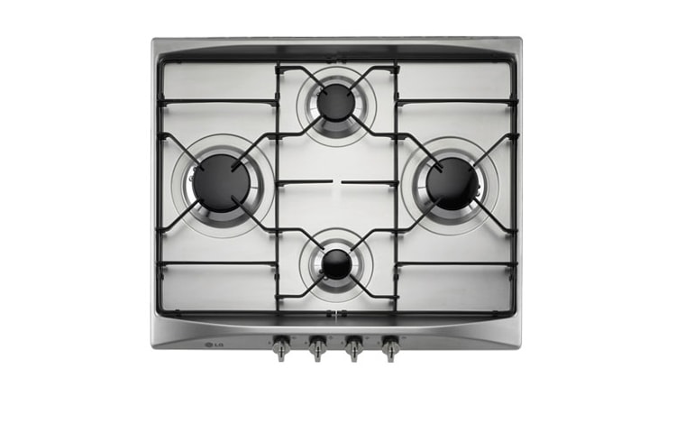 LG 600-мм газовая панель с 4 конфорками, электронным зажиганием и функцией контроля пламени., HB6422BRU, thumbnail 1