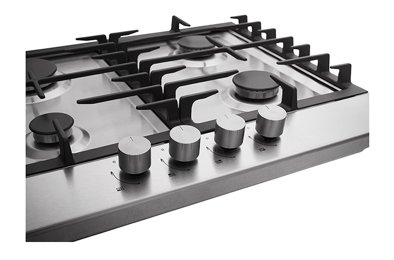 LG Встраиваемая газовая панель LG HU641BAG | 590 x 90 x 510 мм | 4 конфорки | Автоматическое поджигание, HU641BAG, thumbnail 3