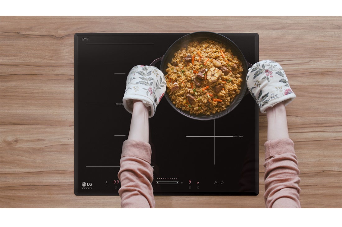 LG Индукционная варочная панель LG HU642VH | 590 x 60 x 520 мм | Сенсорная | 4 зоны нагрева | Функция Power Boost, HU642VH, thumbnail 6