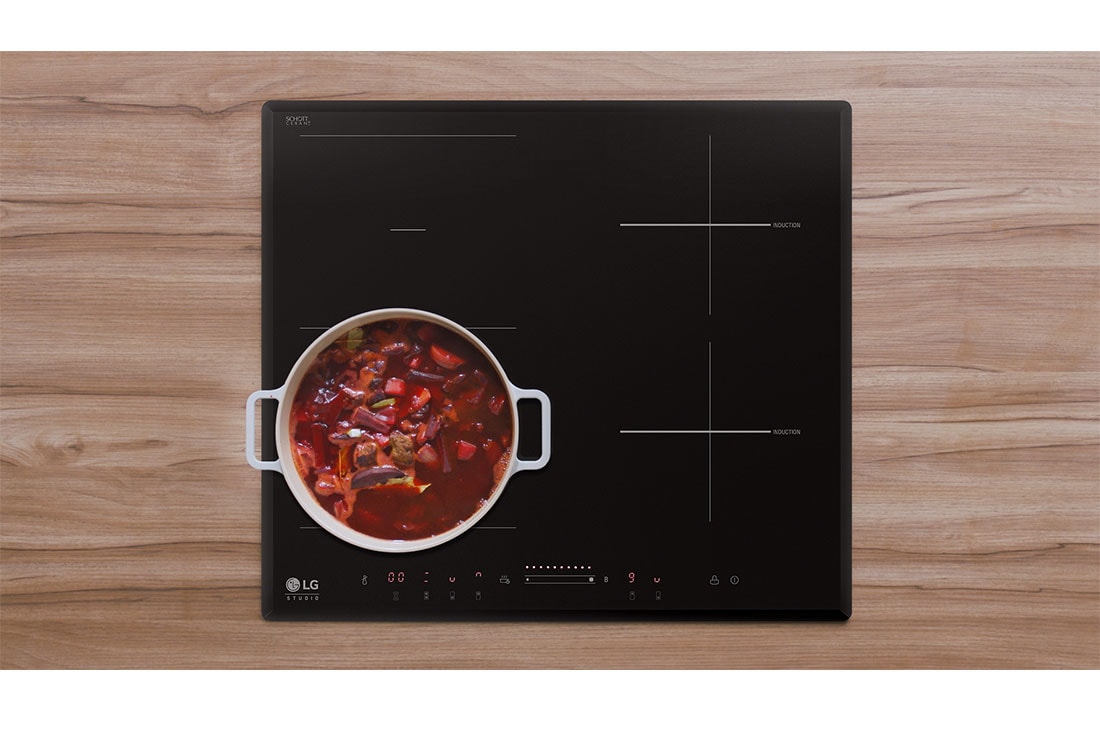 LG Индукционная варочная панель LG HU642VH | 590 x 60 x 520 мм | Сенсорная | 4 зоны нагрева | Функция Power Boost, HU642VH, thumbnail 7