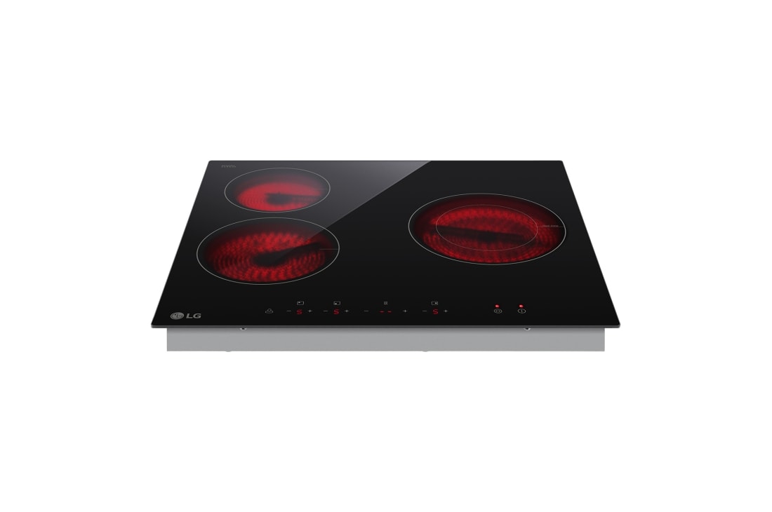 LG Электрическая варочная панель LG CBEZ2413B | 590 x 55 x 520 мм | 3 зоны нагрева | Сенсорное управление, CBEZ2413B, thumbnail 4