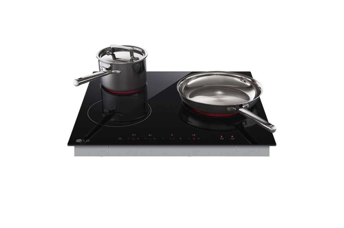 LG Электрическая варочная панель LG CBEZ2413B | 590 x 55 x 520 мм | 3 зоны нагрева | Сенсорное управление, CBEZ2413B, thumbnail 5