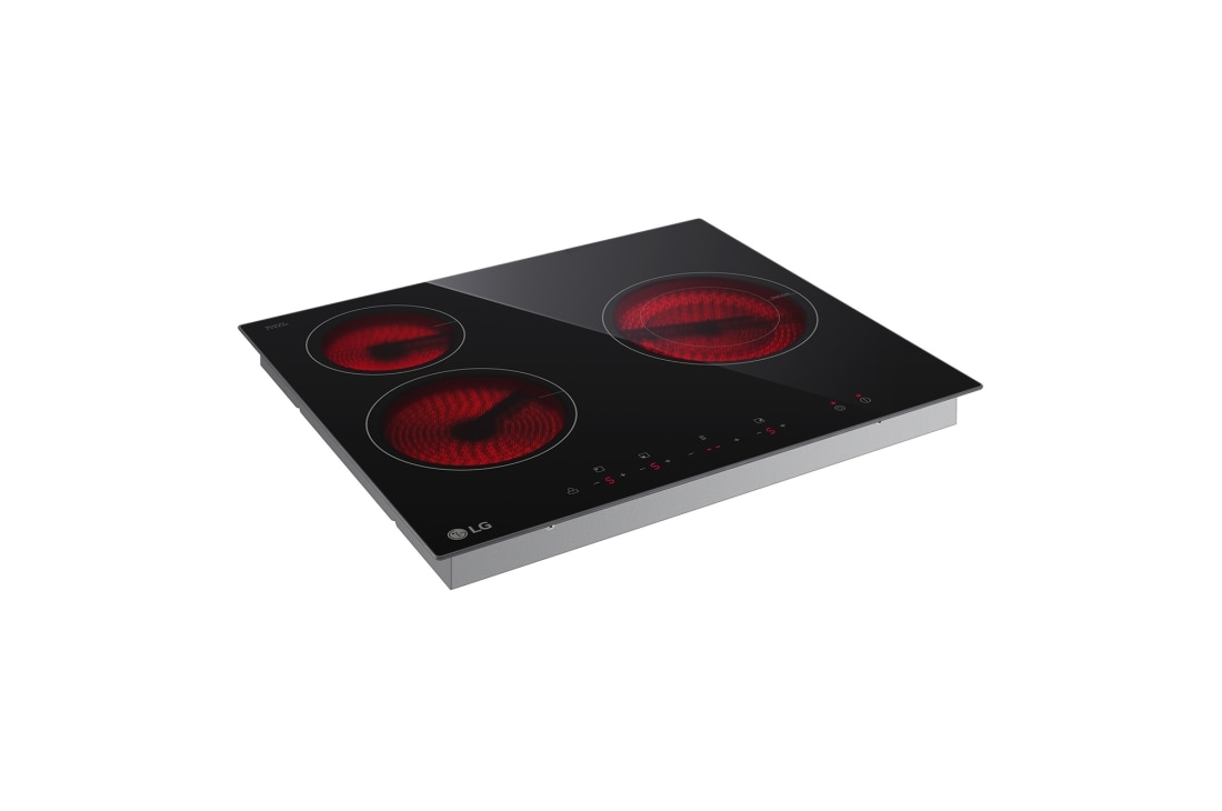 LG Электрическая варочная панель LG CBEZ2413B | 590 x 55 x 520 мм | 3 зоны нагрева | Сенсорное управление, CBEZ2413B, thumbnail 8