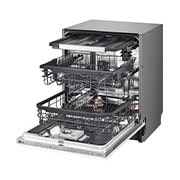 LG Встраиваемая посудомоечная машина LG QuadWash DB325TXS | TrueSteam, Вид спереди справа на посудомоечную машину с открытой дверцей., DB325TXS, thumbnail 13