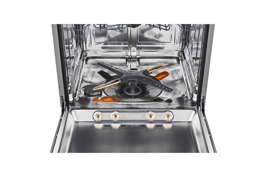 LG Встраиваемая посудомоечная машина LG QuadWash DB325TXS | TrueSteam, Внутренний вид посудомоечной машины с 4 моющими рукавами., DB325TXS, thumbnail 6