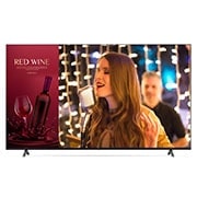 LG ТВ-панель UHD LG 86UR640S0ZD, Вид спереди с изображением на экране, 86UR640S0ZD, thumbnail 1