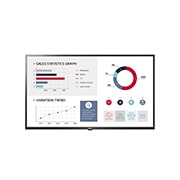 LG Стандартный дисплей LG 43'' 43UL3G-B | Серия UL3G | яркость 300 кд/м², UHD, вид спереди с отображением контента, 43UL3G-B, thumbnail 1