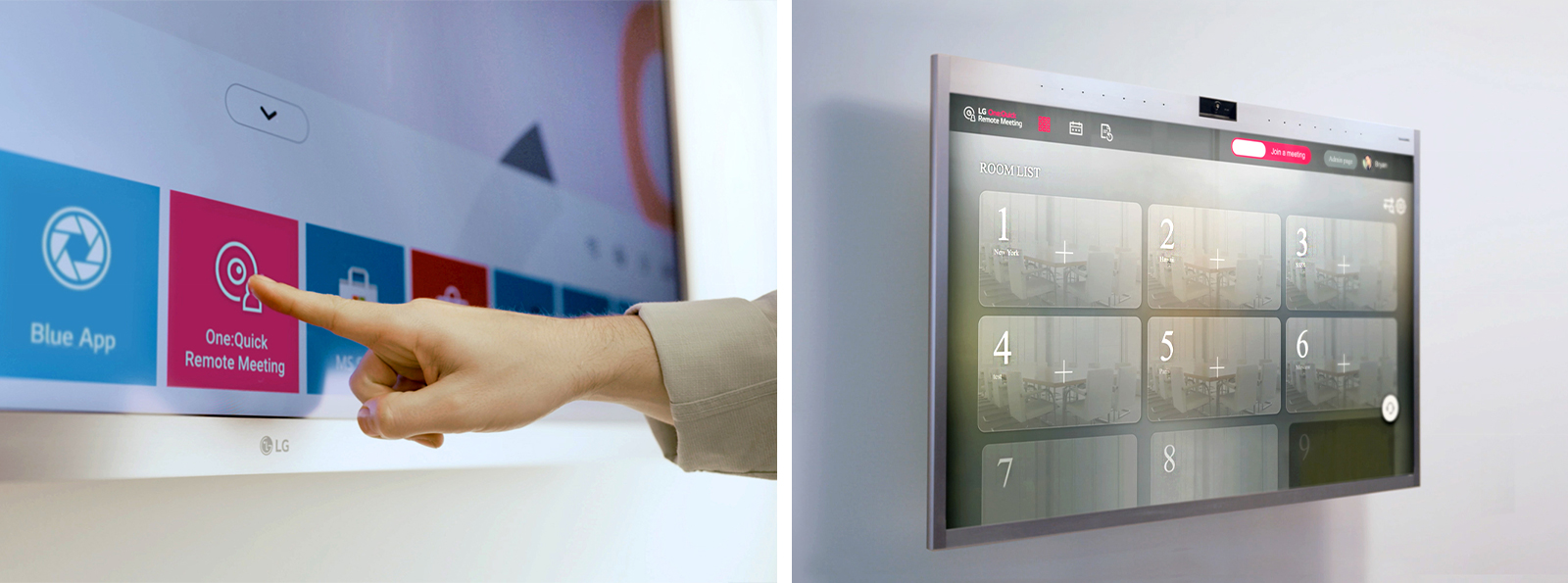 Предустановленное приложение для видеоконференцсвязи LG One:Quick Remote Meeting