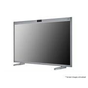 LG Стандартный дисплей LG 55'' 55CT5WJ-B One:Quick Works | Серия One:Quick | яркость 450 нит, UHD, Вид сбоку, -45 градусов с изображением со стойкой, 55CT5WJ-B, thumbnail 12