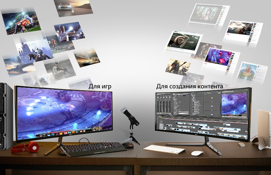 Откройте широкий мир с изогнутым монитором нового поколения LG серии UltraWide