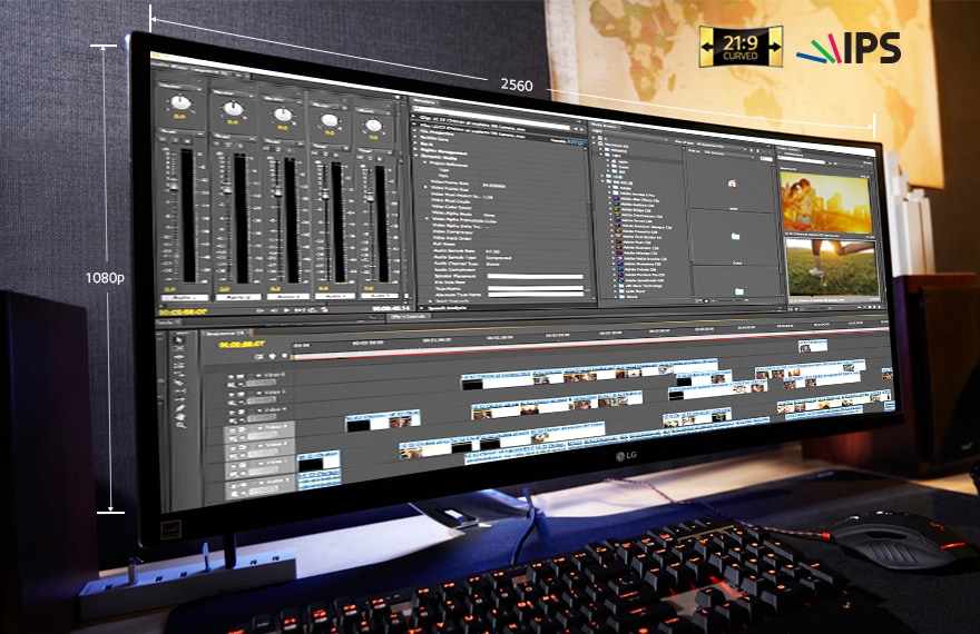 Великолепный изогнутый UltraWide экран формата 21:9