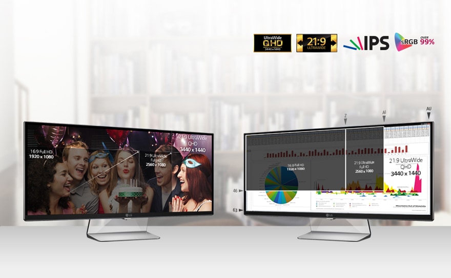 Формат экрана 21:9 и разрешение QHD