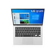 LG Ультралёгкий ноутбук LG gram 14z90p-g, Вид сверху и крышка открыта, 14Z90P-G, thumbnail 15