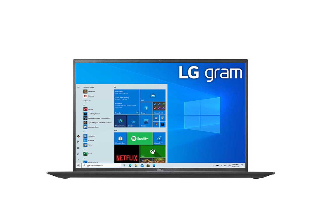 LG Ультралёгкий ноутбук LG gram 16z90p-g, Вид спереди, 16Z90P-G, thumbnail 2