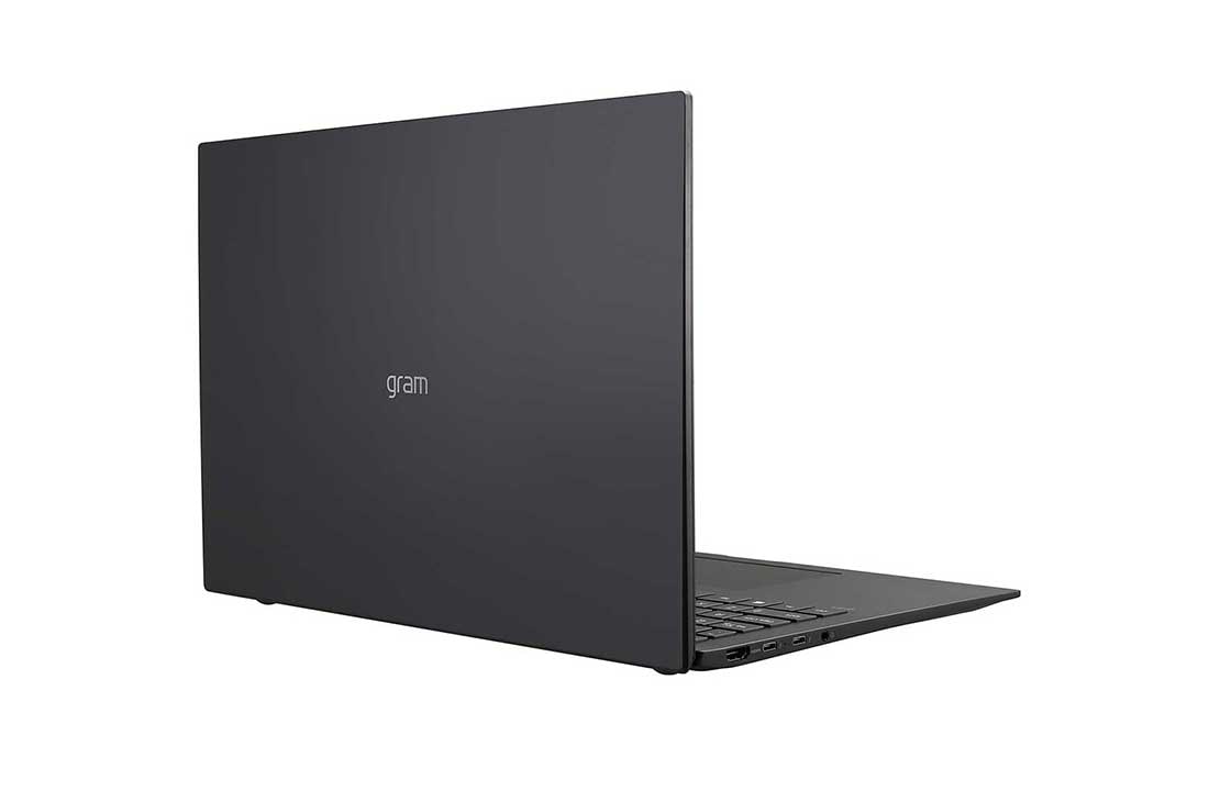 LG Ультралёгкий ноутбук LG gram 16z90p-g, -30 градусов вид сзади и крышка открыта, 16Z90P-G, thumbnail 6