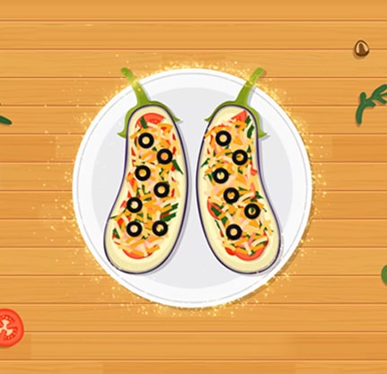 Пицца с баклажанами