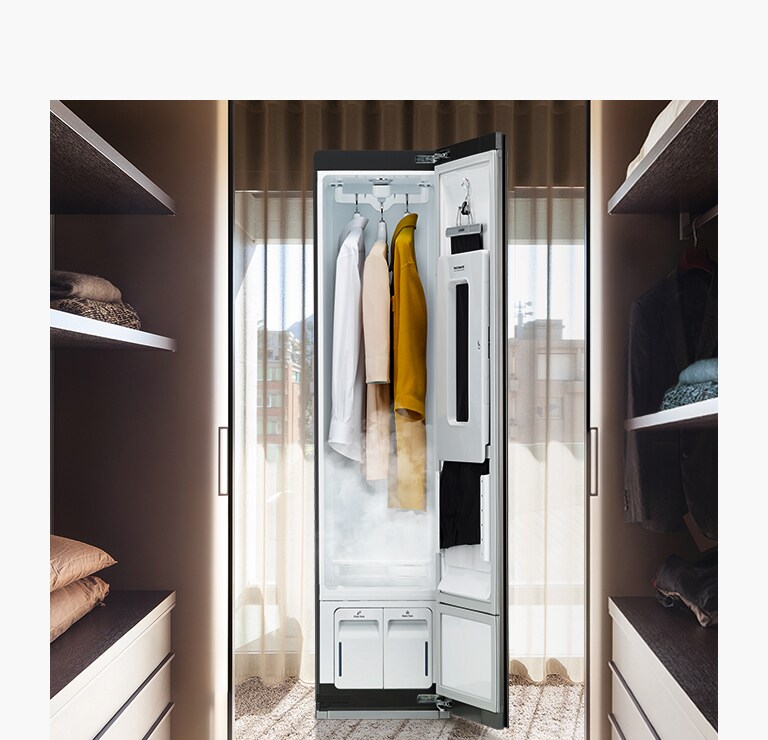 Общий план парового шкафа для одежды Styler LG