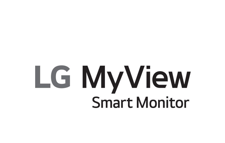 Логотип LG MyView Smart Monitor.