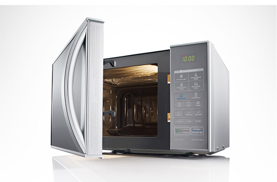 LG Дизайнерская микроволновая печь с двойным грилем, 23 литра, MG6343BMR, thumbnail 6