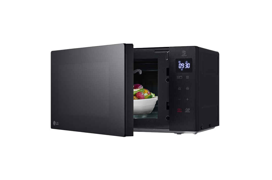 LG Микроволновая печь LG MH6032GAS | Гриль | 20 л | Черная, левая боковая дверь открыта с едой, MH6032GAS, thumbnail 9