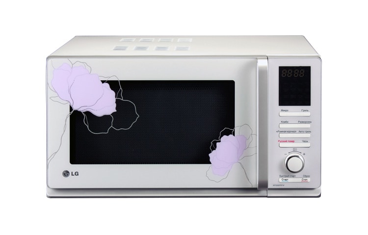 LG Микроволновая печь с грилем, без поворотного стола, 25 литра, MF6588PRFW, thumbnail 1