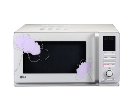 LG Микроволновая печь с грилем, без поворотного стола, 25 литра, MF6588PRFW