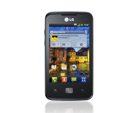 LG Легкий обмен контентом через стандарты DLNA и Wi-Fi direct, E510