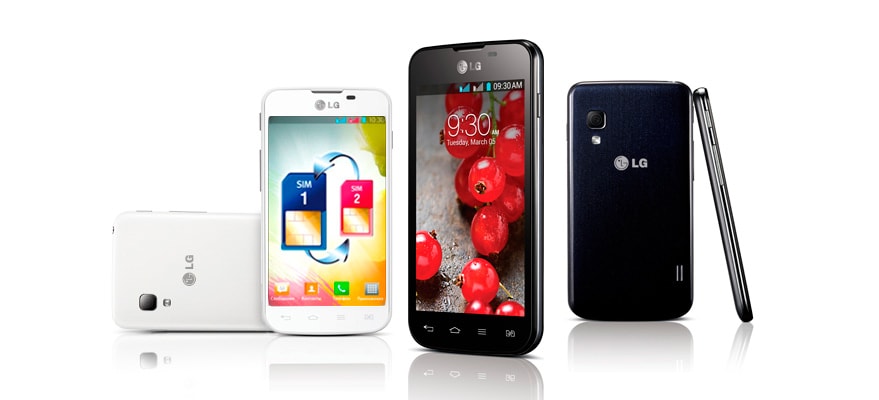 Дизайн LG Optimus L5 Dual E455