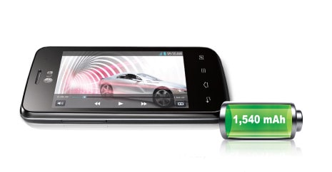 Мощная батарея с зарядом 1540 мАч и Процессор 1 ГГц