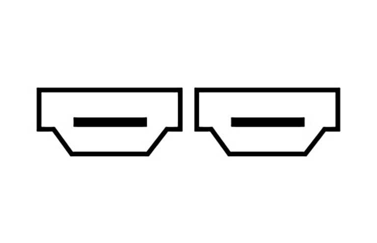 Изображение пиктограммы порта HDMI.