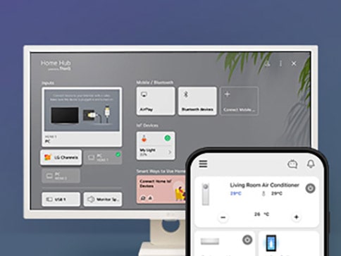 Управляйте с помощью ThinQ.