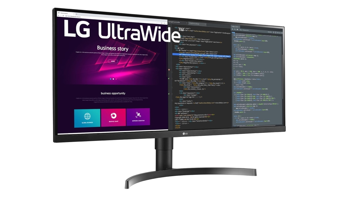 LG 34'' UltraWide™ QHD (3440 x 1440) IPS монитор, 34WN750-B, thumbnail 3