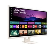 LG Монитор 32'' MyView Full HD IPS Smart Monitor LG 32SR50F-W | webOS, вид в перспективе, 32SR50F-W, thumbnail 4