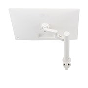 LG Монитор 32'' MyView 4K UHD Smart Monitor LG 32SQ780S-W | webOS | ERGO, вид сзади с выдвинутым вправо кронштейном монитора, 32SQ780S-W, thumbnail 13