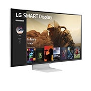 LG Монитор 43'' 4K UHD IPS Smart Display LG 43SQ700S-W | webOS, боковой обзор +30 градусов, 43SQ700S-W, thumbnail 6