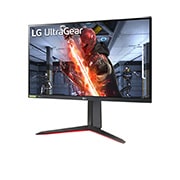 LG Игровой монитор 27'' UltraGear™ Full HD IPS LG 27GN65R-B | G-SYNC®, вид сбоку под углом -15 градусов, 27GN65R-B, thumbnail 2