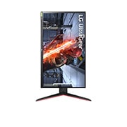 LG Игровой монитор 27'' UltraGear™ Full HD IPS LG 27GN65R-B | G-SYNC®, вид спереди дисплея, поворачивающегося на 90 градусов в портретный режим, 27GN65R-B, thumbnail 10