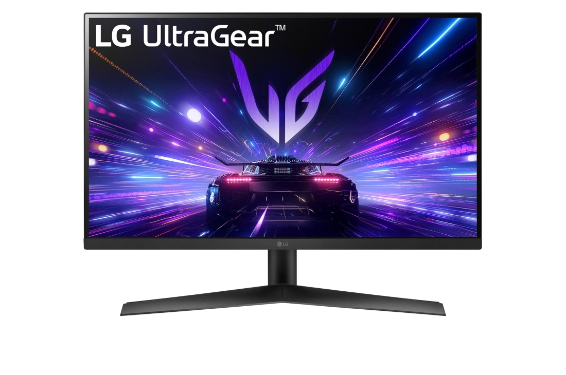 LG 27-дюймовый игровой монитор UltraGear™ Full HD IPS | 180Hz, IPS 1ms (GtG), HDR10, вид спереди, 27GS60F-B