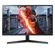 LG Игровой монитор UltraGear™ Full HD IPS 1ms (GtG) 27 дюймов с поддержкой NVIDIA® G-SYNC® , вид спереди, 27GN60R-B, thumbnail 1