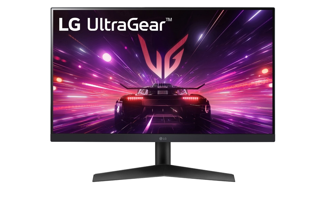 LG Игровой монитор 24'' UltraGear™ Full HD IPS LG 24GS60F-B, вид спереди, 24GS60F-B