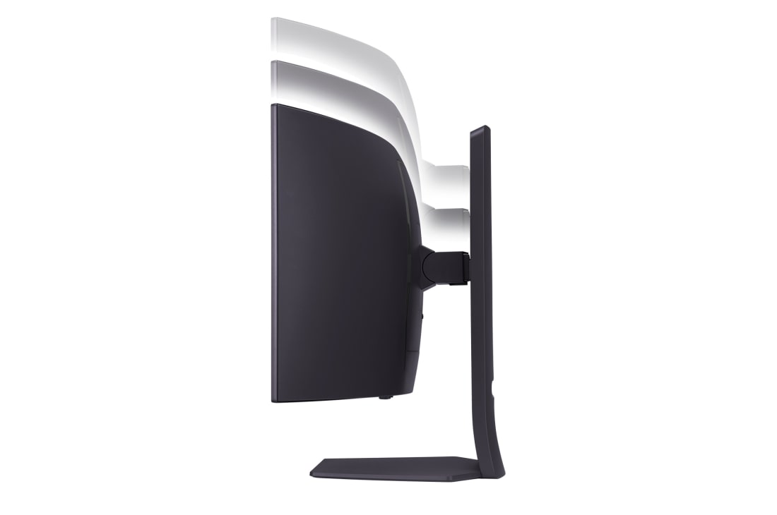 LG Изогнутый игровой монитор 34'' UltraGear™ OLED LG 34GS95QE-B | 21:9, вид сбоку на монитор с уменьшающейся высотой, 34GS95QE-B, thumbnail 13