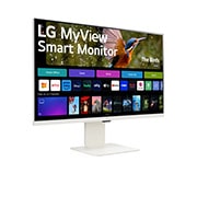LG Монитор 32'' MyView 4K UHD IPS LG 32SR85U-W | Встроенная веб-камера FHD, вид в перспективе, 32SR85U-W, thumbnail 8