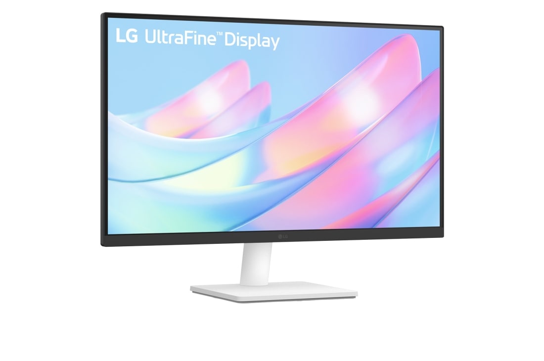 LG 27'' IPS монитор LG 27US500-W 4K UHD UltraFine™, вид сбоку под углом +15 градусов, 27US500-W, thumbnail 3