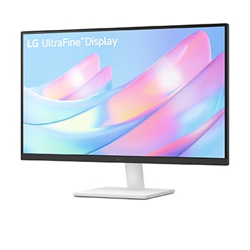 LG 27'' IPS монитор LG 27US500-W 4K UHD UltraFine™, вид сбоку под углом -15 градусов, 27US500-W, thumbnail 2